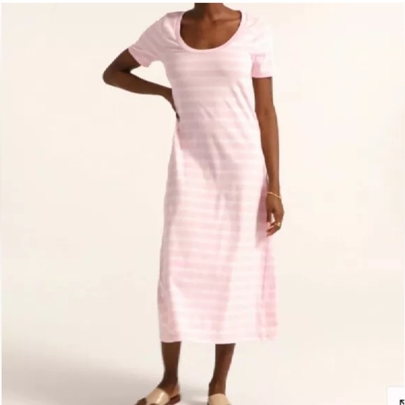 J. Crew Knit Striped Midi Dress Size Small - Picture 2 of 13